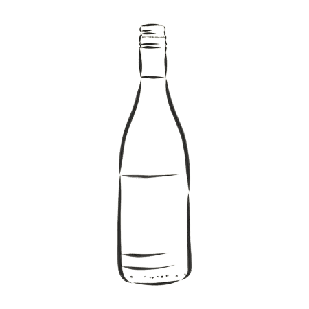 Line art alcohol icon indicating the alcohol content in wines from South Africa’s Western Cape.